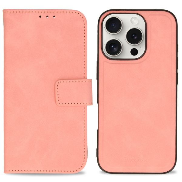 imoshion Uitneembare 2-in-1 Luxe Bookcase iPhone 16 Pro - Roze