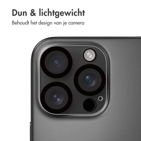 imoshion 2 Pack Camera lens protector iPhone 16 Pro / 16 Pro Max - Zwart