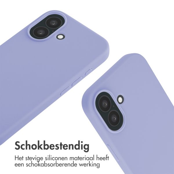 imoshion Siliconen hoesje met koord iPhone 16 - Paars