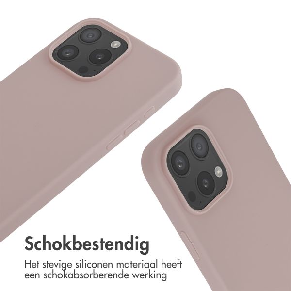 imoshion Siliconen hoesje met koord iPhone 16 Pro Max - Sand Pink