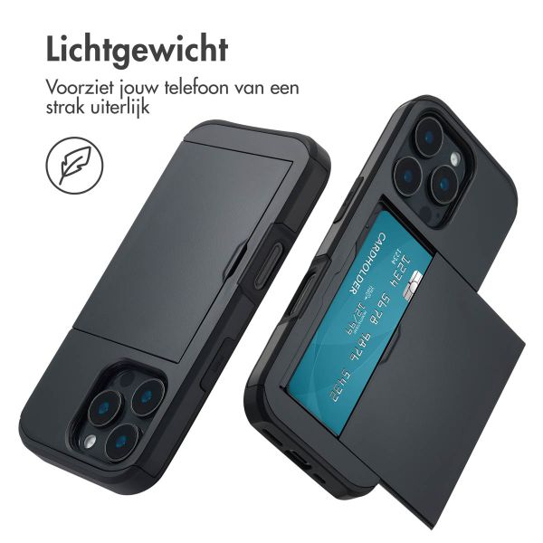 imoshion Backcover met pasjeshouder iPhone 16 Pro - Zwart