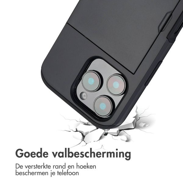 imoshion Backcover met pasjeshouder iPhone 16 Pro - Zwart