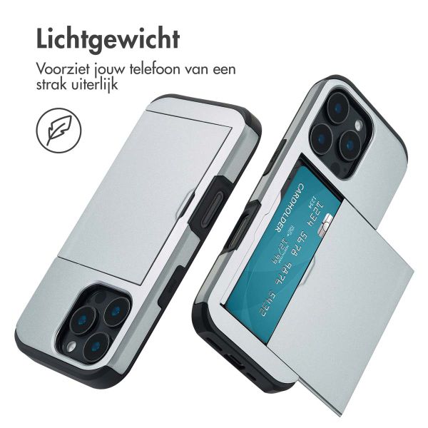 imoshion Backcover met pasjeshouder iPhone 16 Pro - Grijs