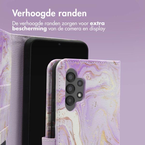 imoshion Design Bookcase Samsung Galaxy A13 (4G) - Purple Marble