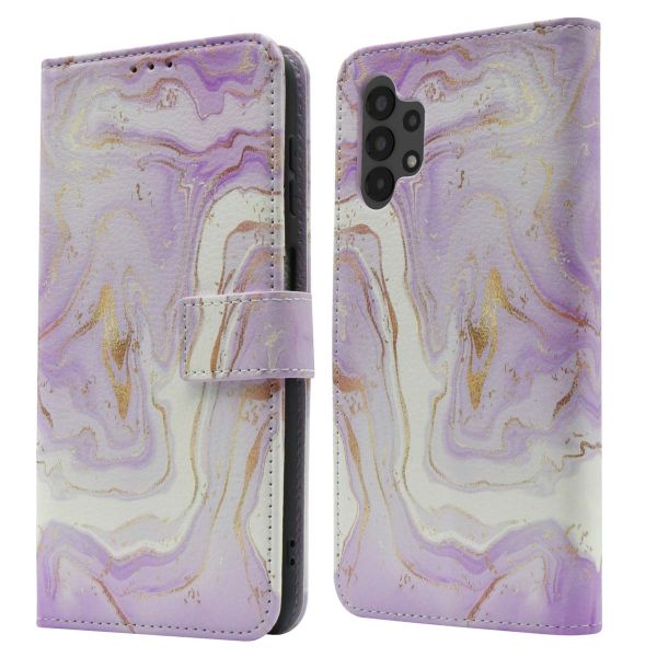 imoshion Design Bookcase Samsung Galaxy A13 (4G) - Purple Marble