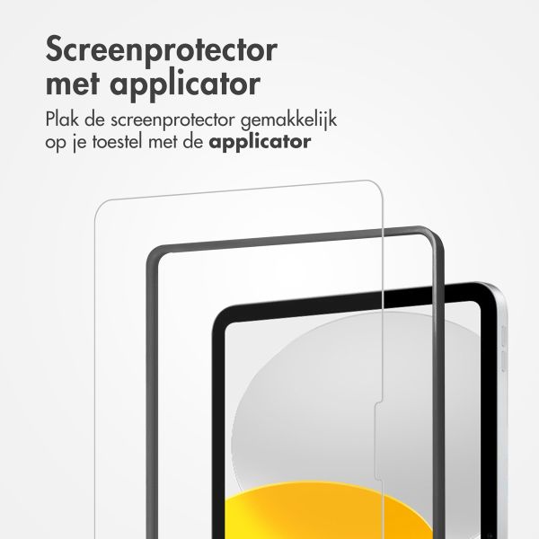 Accezz Glass screenprotector + Applicator iPad 10 (2022) 10.9 inch