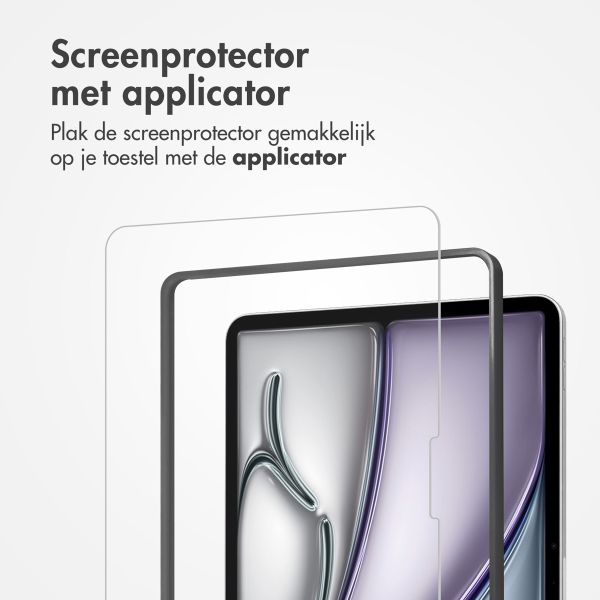 Accezz Glass screenprotector + Applicator iPad Pro 11 (2024) M4