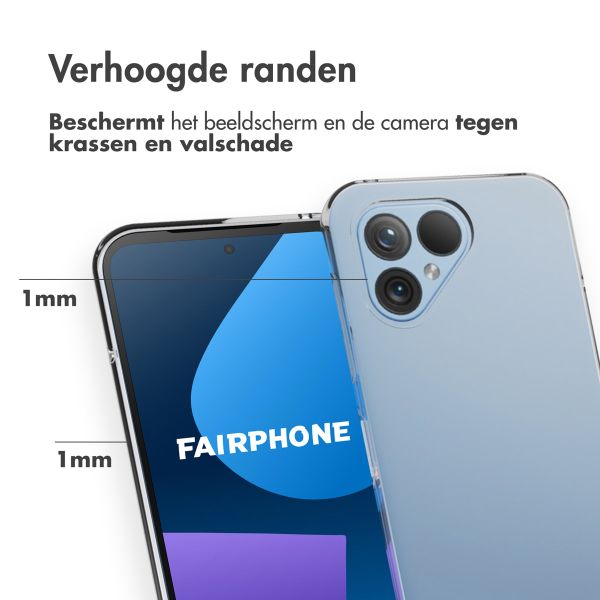 Accezz Clear Backcover Fairphone 5 - Transparant