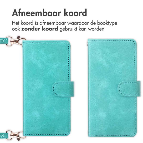 imoshion Bookcase met koord Samsung Galaxy S22 - Turquoise