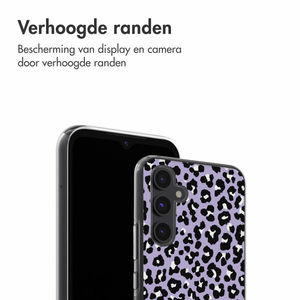 imoshion Design hoesje Samsung Galaxy A54 (5G) - Leopard Lilac