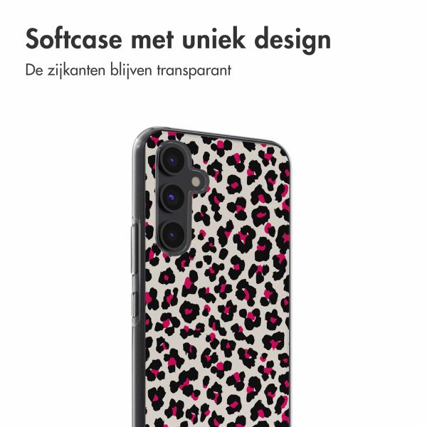 imoshion Design hoesje Samsung Galaxy A54 (5G) - Leopard Pink