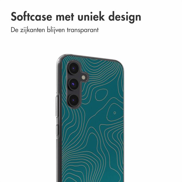 imoshion Design hoesje Samsung Galaxy A54 (5G) - Topo Turquoise