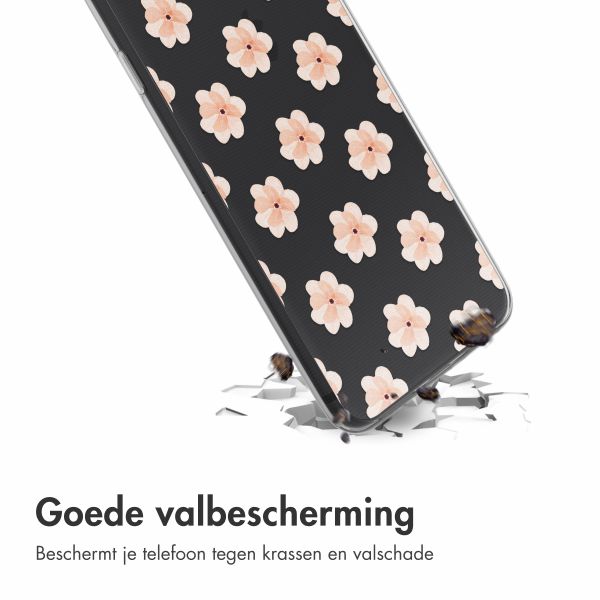 imoshion Design hoesje iPhone SE (2022 / 2020) / 8 / 7 - Floral Peach