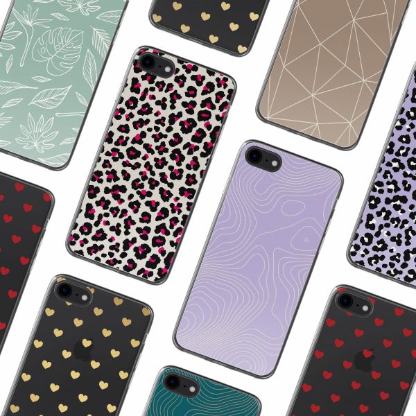 imoshion Design hoesje iPhone SE (2022 / 2020) / 8 / 7 - Leopard Pink