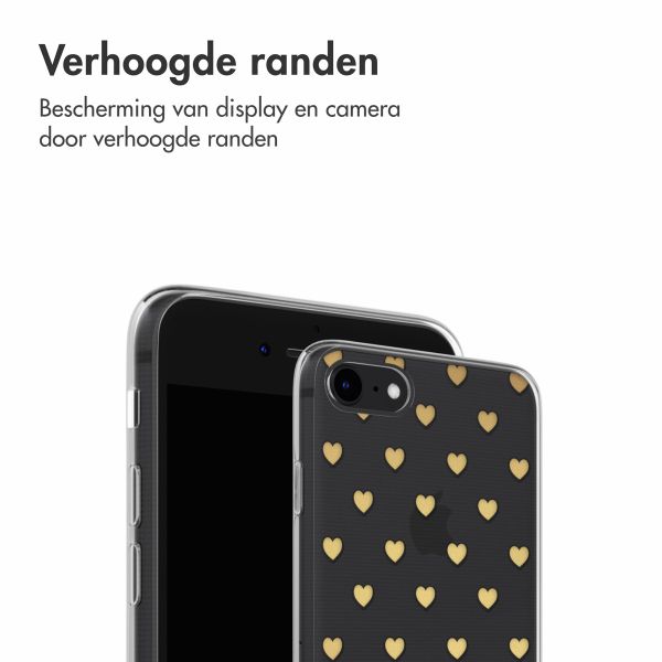 imoshion Design hoesje iPhone SE (2022 / 2020) / 8 / 7 - Golden Hearts