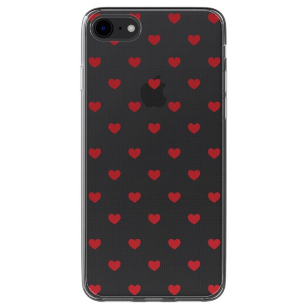 imoshion Design hoesje iPhone SE (2022 / 2020) / 8 / 7 - Red Hearts