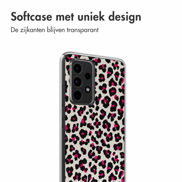 imoshion Design hoesje Samsung Galaxy A52(s) (5G/4G) - Leopard Pink