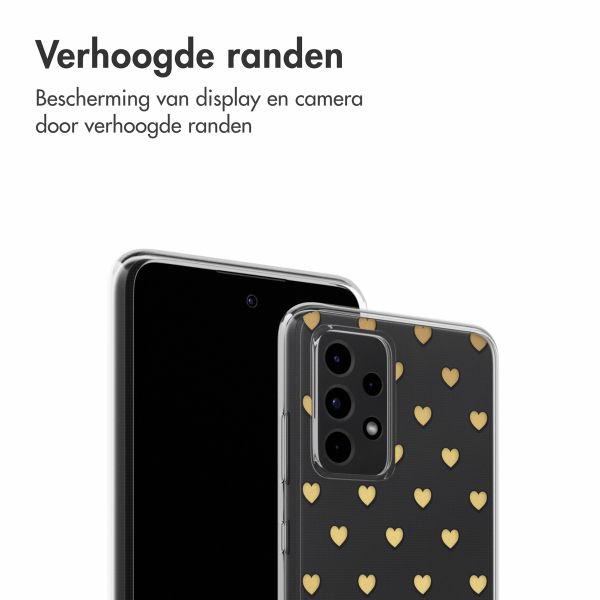 imoshion Design hoesje Samsung Galaxy A52(s) (5G/4G) - Golden Hearts