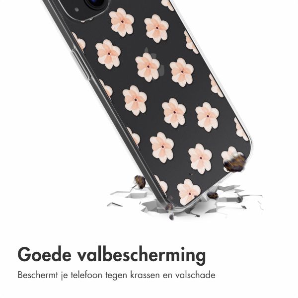 imoshion Design hoesje iPhone 13 - Floral Peach