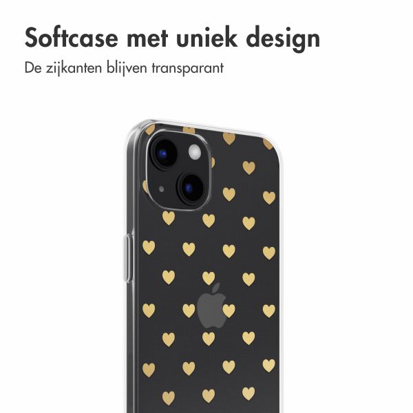 imoshion Design hoesje iPhone 13 - Golden Hearts