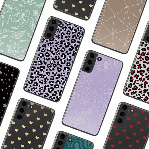 imoshion Design hoesje Samsung Galaxy S22 - Leopard Lilac