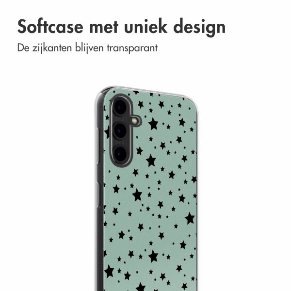 imoshion Design hoesje Samsung Galaxy A14 (5G/4G) - Stars Mint