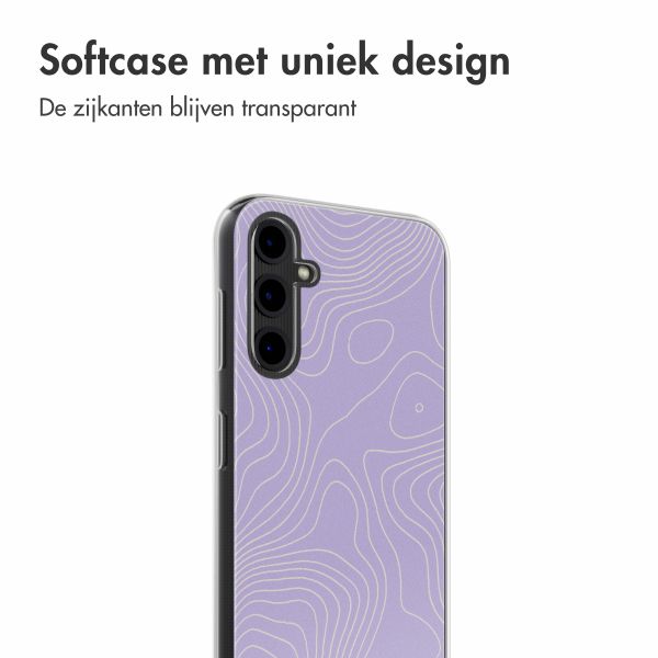 imoshion Design hoesje Samsung Galaxy A14 (5G/4G) - Topo Lilac