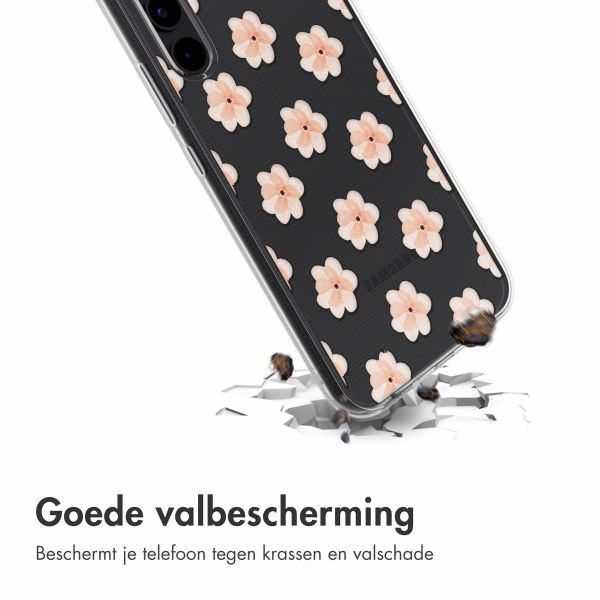 imoshion Design hoesje Samsung Galaxy A34 (5G) - Floral Peach