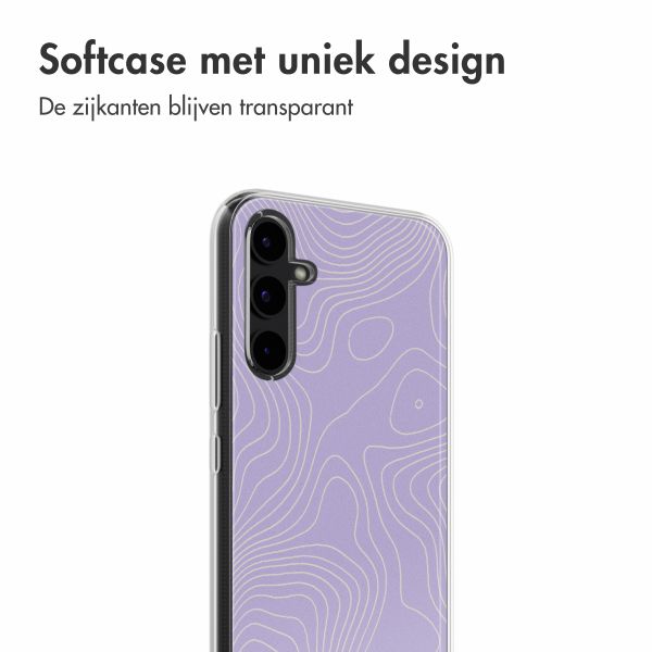 imoshion Design hoesje Samsung Galaxy A34 (5G) - Topo Lilac