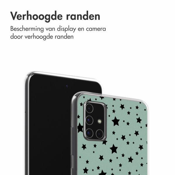 imoshion Design hoesje Samsung Galaxy A51 - Stars Mint