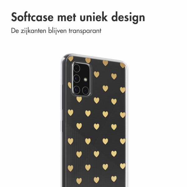 imoshion Design hoesje Samsung Galaxy A51 - Golden Hearts