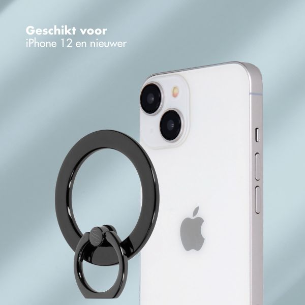 Selencia MagSafe telefoonring - Zwart