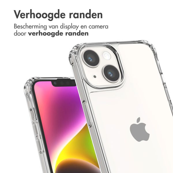 imoshion Backcover met koord + armband iPhone 14 - Parels hartjes