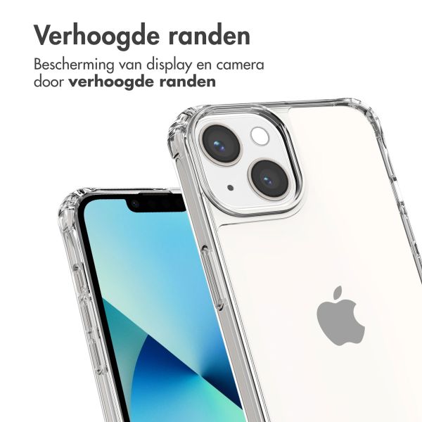 imoshion Backcover met koord + armband iPhone 13 - Parels hartjes