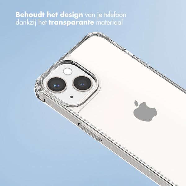 imoshion Backcover met koord + armband iPhone 13 - Parels hartjes