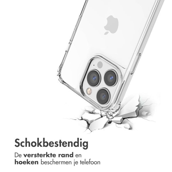 imoshion Backcover met koord + armband iPhone 13 Pro Max  - Parels hartjes