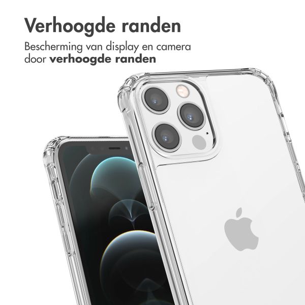 imoshion Backcover met koord + armband iPhone 12 (Pro) - Parels hartjes