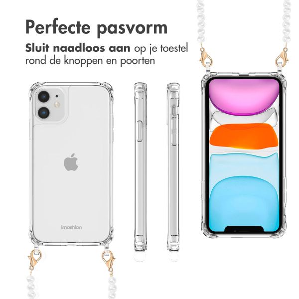 imoshion Backcover met koord + armband iPhone 11 - Parels