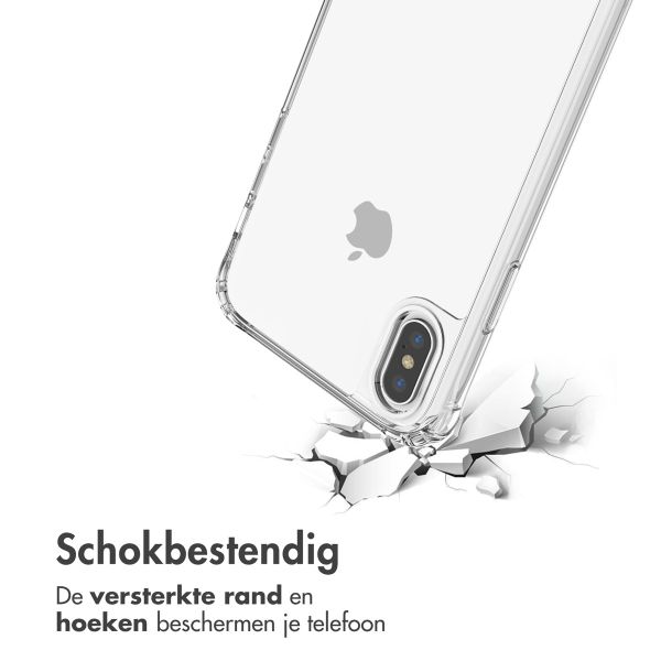 imoshion Backcover met koord + armband iPhone X / Xs - Parels hartjes