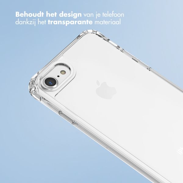 imoshion Backcover met koord + armband iPhone 8 / 7  / SE (2022 / 2022) - Parels hartjes