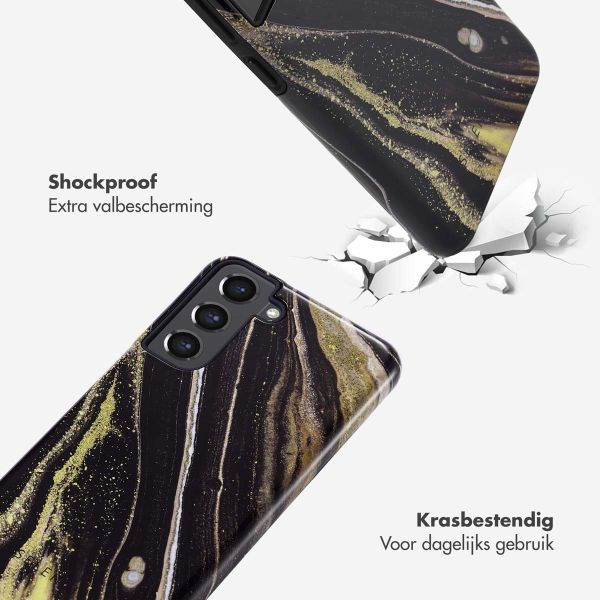 Selencia Vivid Backcover Samsung Galaxy S21 FE - Chic Marble