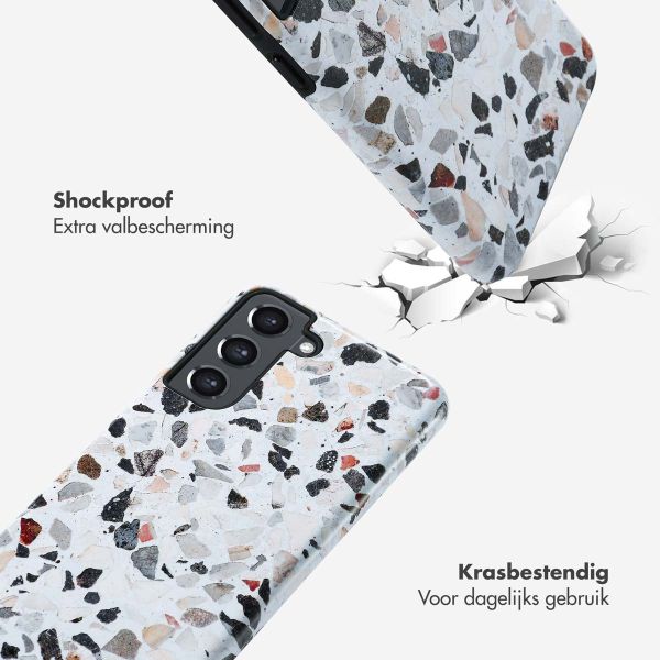 Selencia Vivid Backcover Samsung Galaxy S21 FE - Chic Terazzo