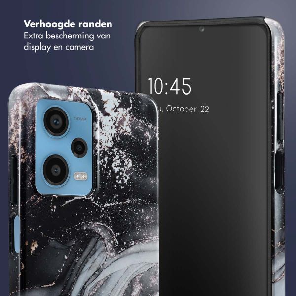 Selencia Vivid Backcover Xiaomi Redmi Note 12 Pro - Chic Marble Black