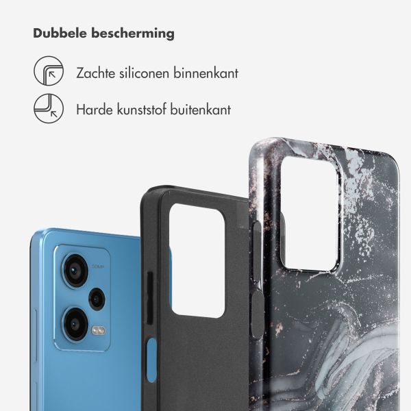 Selencia Vivid Backcover Xiaomi Redmi Note 12 Pro - Chic Marble Black