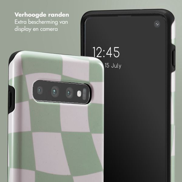 Selencia Vivid Backcover Samsung Galaxy S10 - Groovy Sage Green