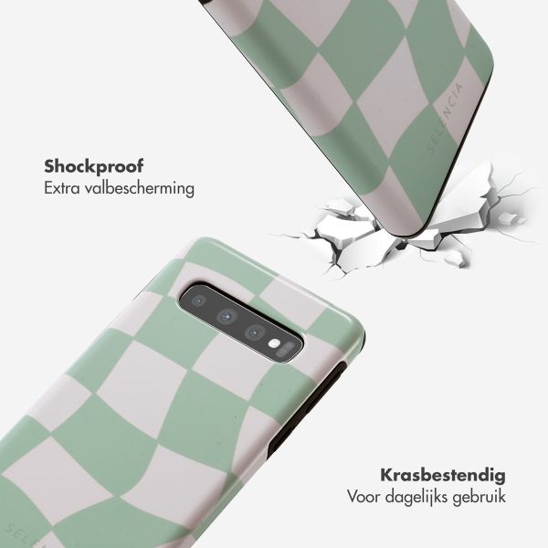 Selencia Vivid Backcover Samsung Galaxy S10 - Groovy Sage Green