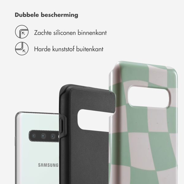 Selencia Vivid Backcover Samsung Galaxy S10 - Groovy Sage Green