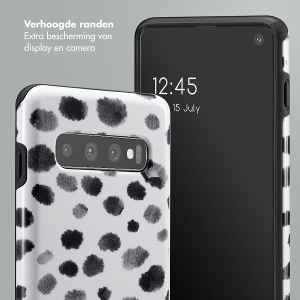 Selencia Vivid Backcover Samsung Galaxy S10 - Trendy Leopard