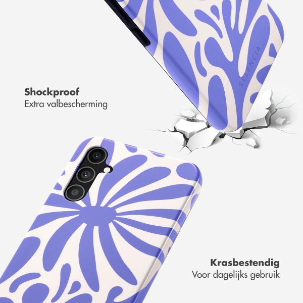 Selencia Vivid Backcover Samsung Galaxy A34 (5G) - Modern Bloom Sapphire Blue