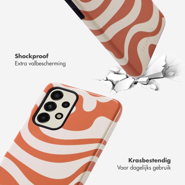 Selencia Vivid Backcover Samsung Galaxy A33 - Dream Swirl Orange